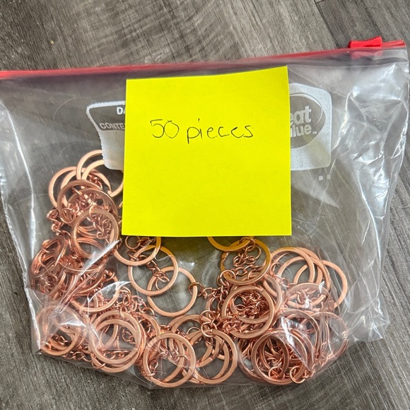 Rose Gold Metal Rings Set - Picture 1 of 1